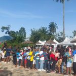 Kids involved in a tug of war game show at the asaba fun fair held at the Nelson Mandela Gardens and resorts, asaba